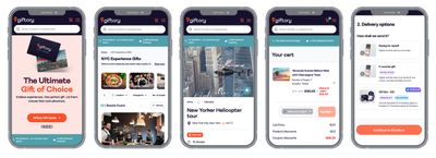 The Giftory mobile site