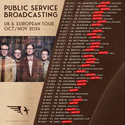 Public Service Broadcasting — UK & European Tour 2024, mostly sold out